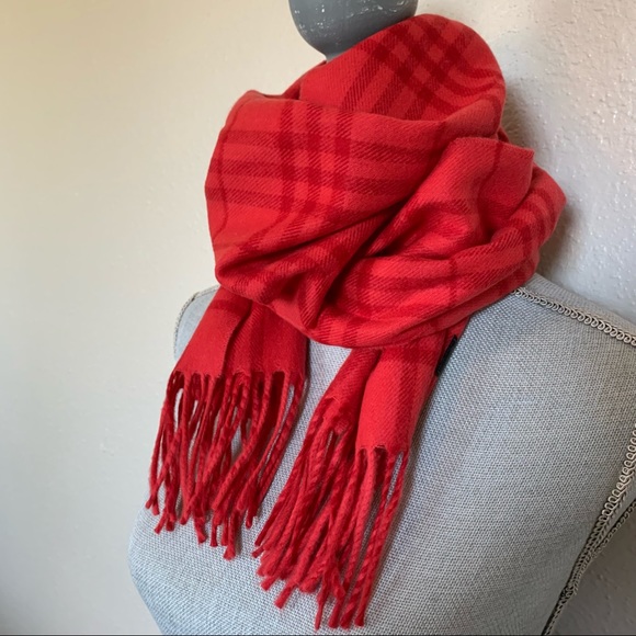 FOR CHARITY … Red Tartan Plaid Scarf - Picture 8 of 8